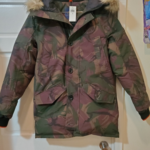Polo Ralph Lauren Camo Faux Fur Down Parka Jacket - Picture 3 of 12